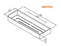 MEDIDAS ESTANTE- JABONERA DUCHA ZEN DAMIXA